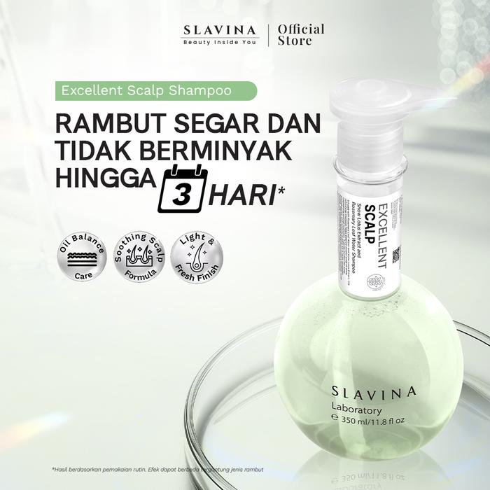 Slavina Excellent Scalp Snow Lotus Extract and Rosemary Leaf Water Shampoo