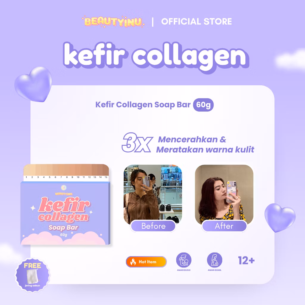 Beautyinu Kefir Collagen Bar Soap 60gr