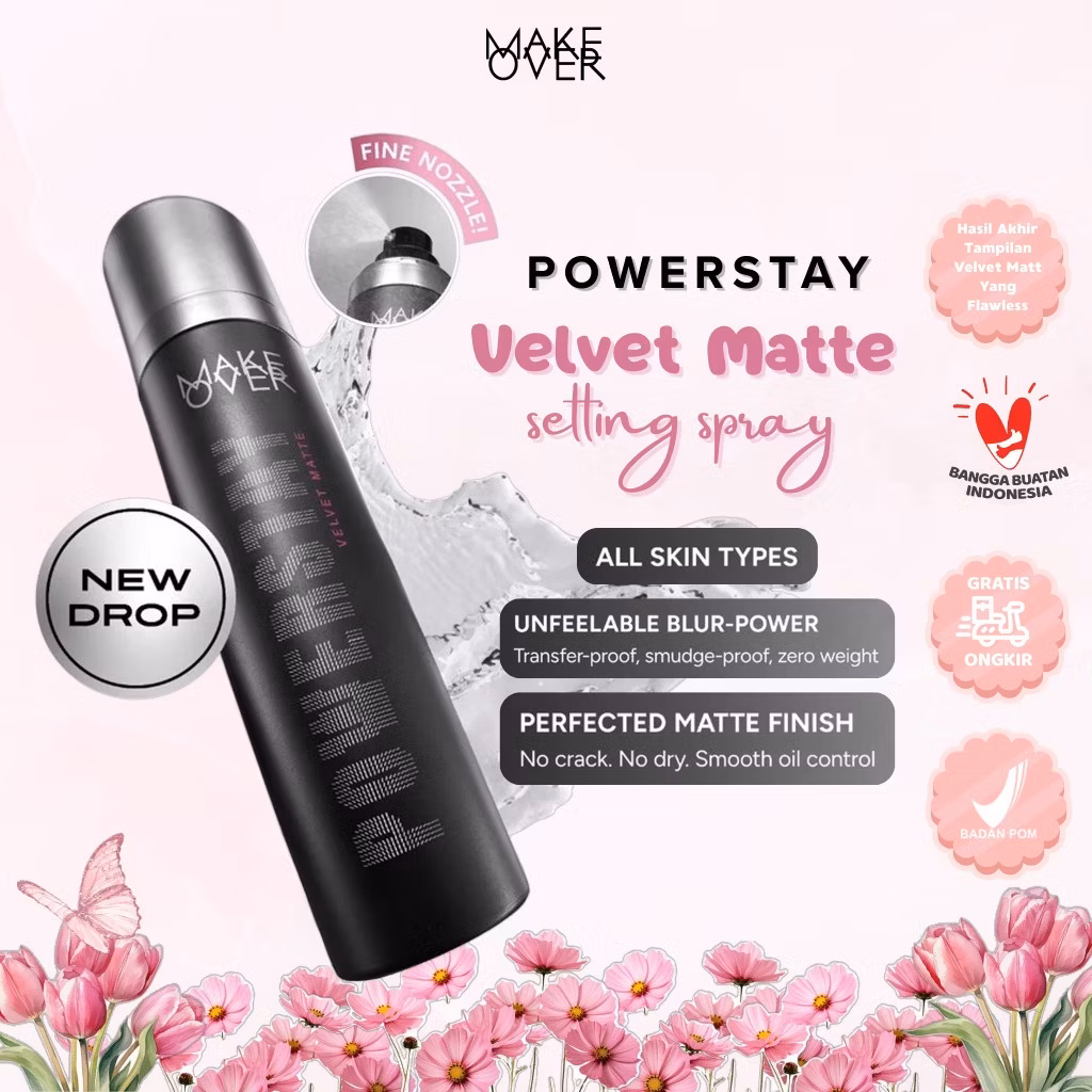 Make Over Powerstay Velvet Matte Setting Spray 70ml