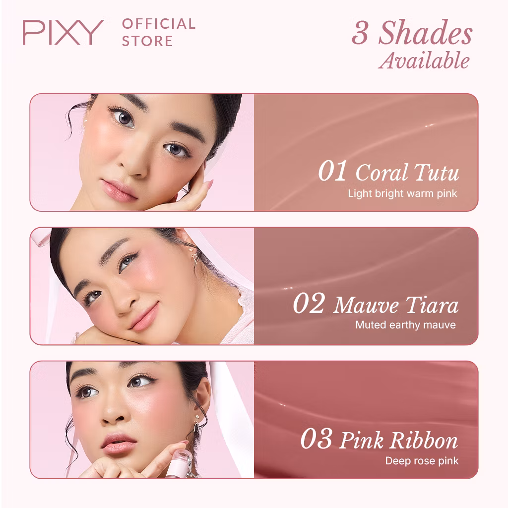 Pixy cheeky fit serum blush 01
