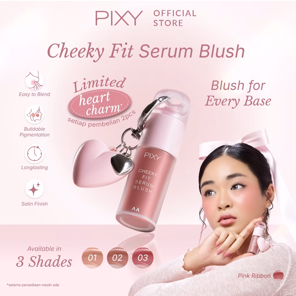 Pixy cheeky fit serum blush 03