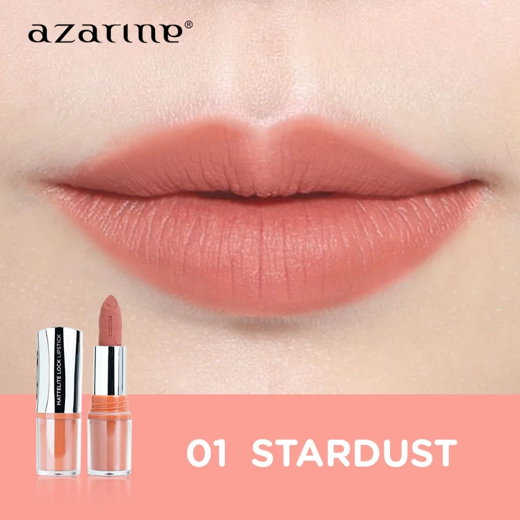 Azarine Mattelite Lock Lipstick 01 Stardust 4g
