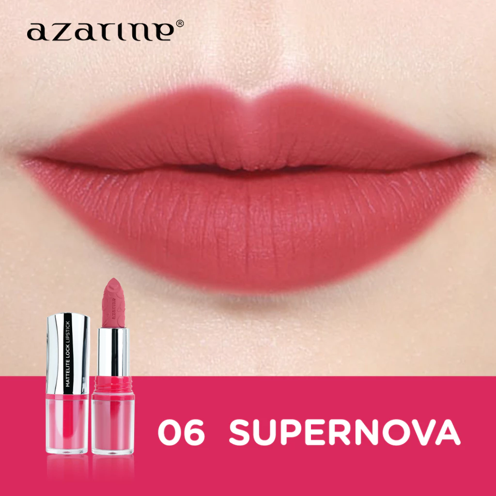 Azarine Mattelite Lock Lipstick 06 Supernova 4g