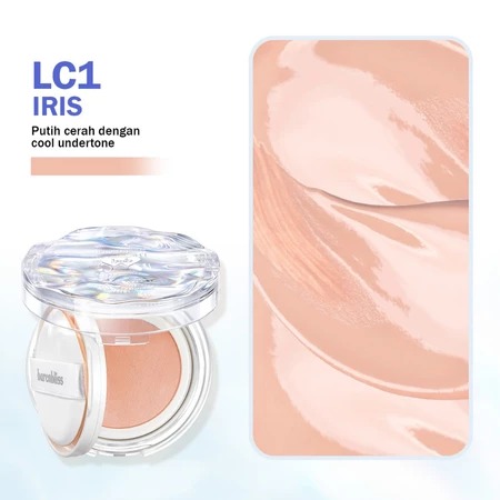 Barenbliss Bloomdew Moonlight Dewy Mesh Cushion LC1 Iris