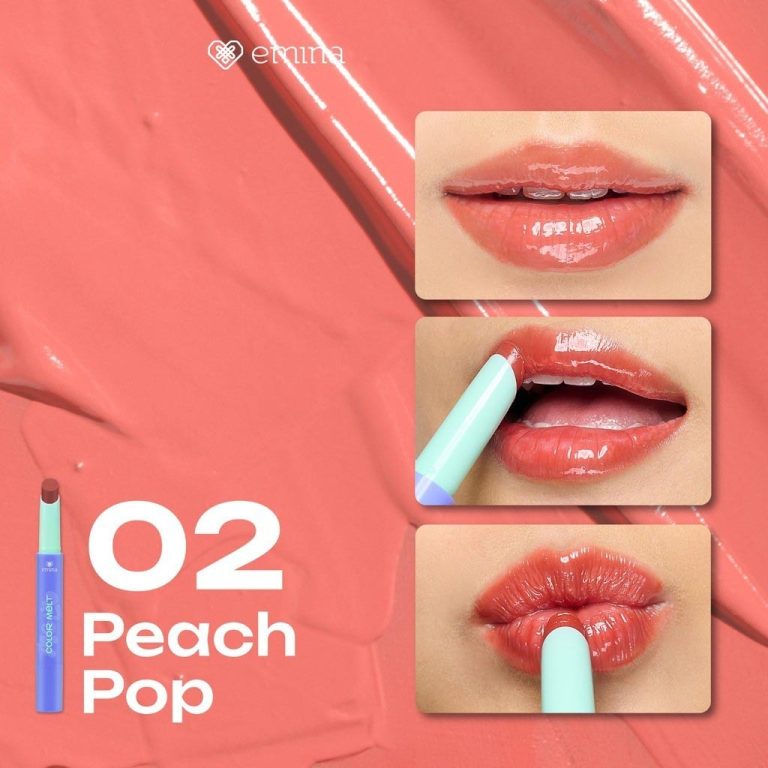 Emina Color Melt Balm 02 Peach Pop