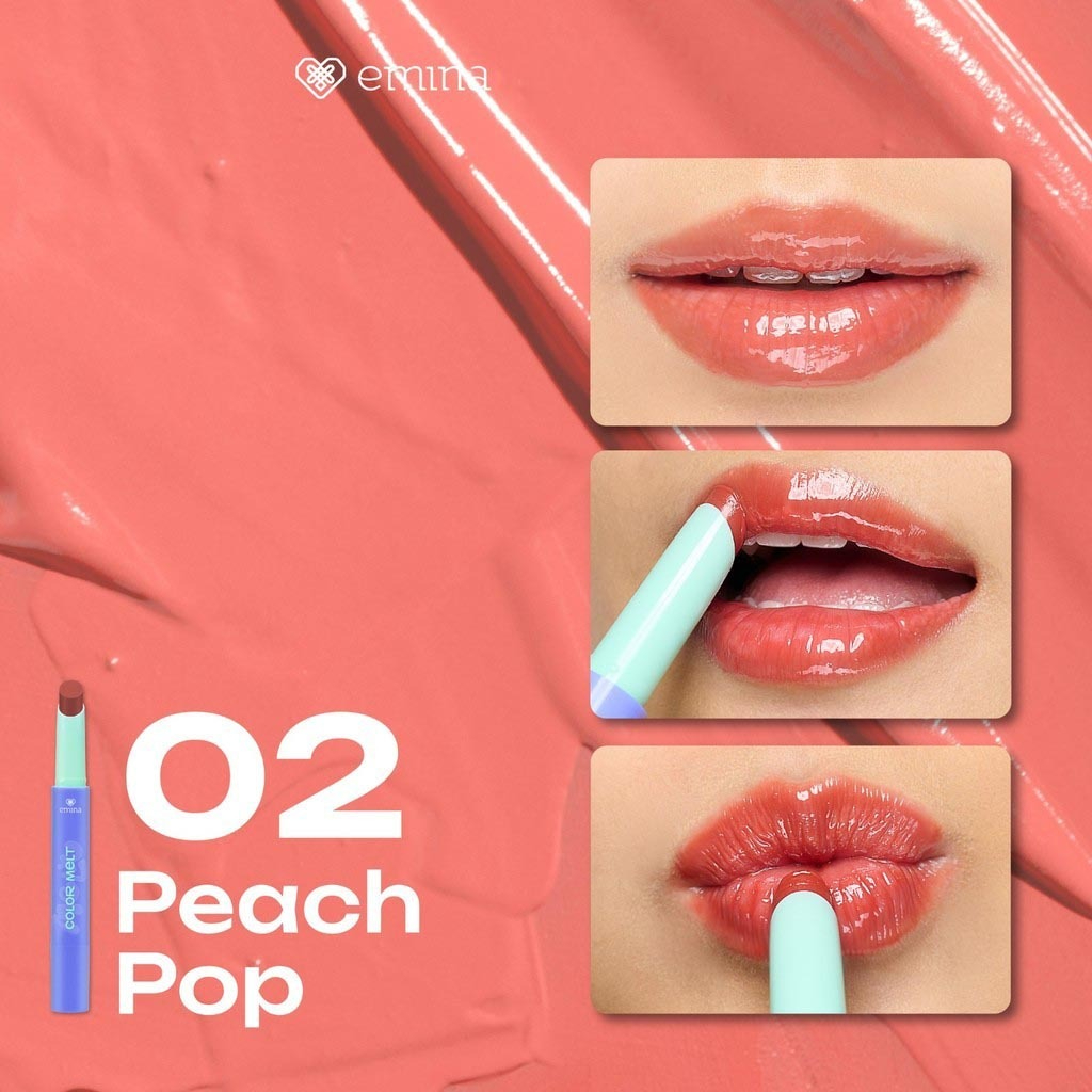 Emina Color Melt Balm 02 Peach Pop