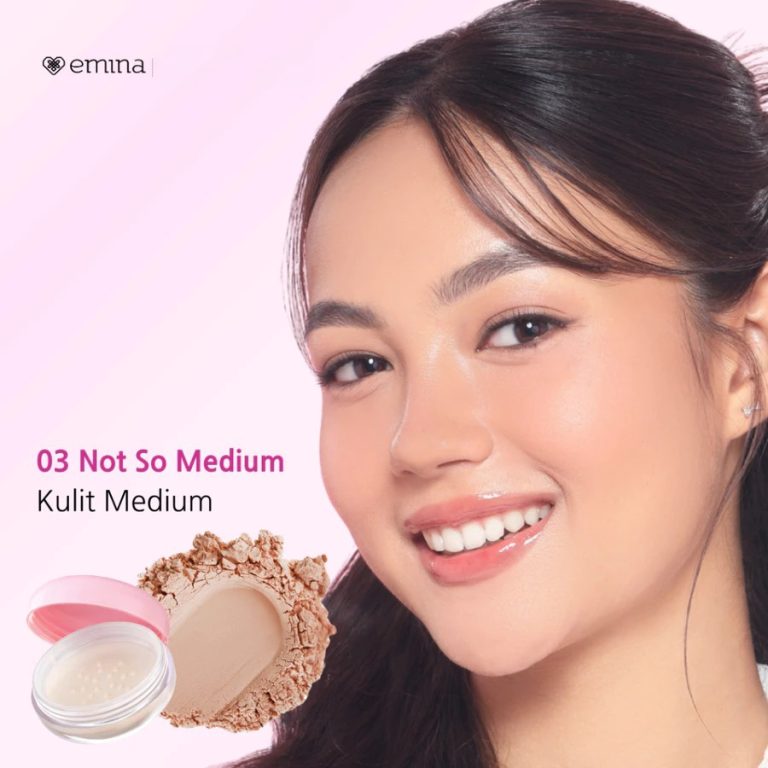 Emina Glow Fixer Blur Powder 03 Not So Medium 8gr