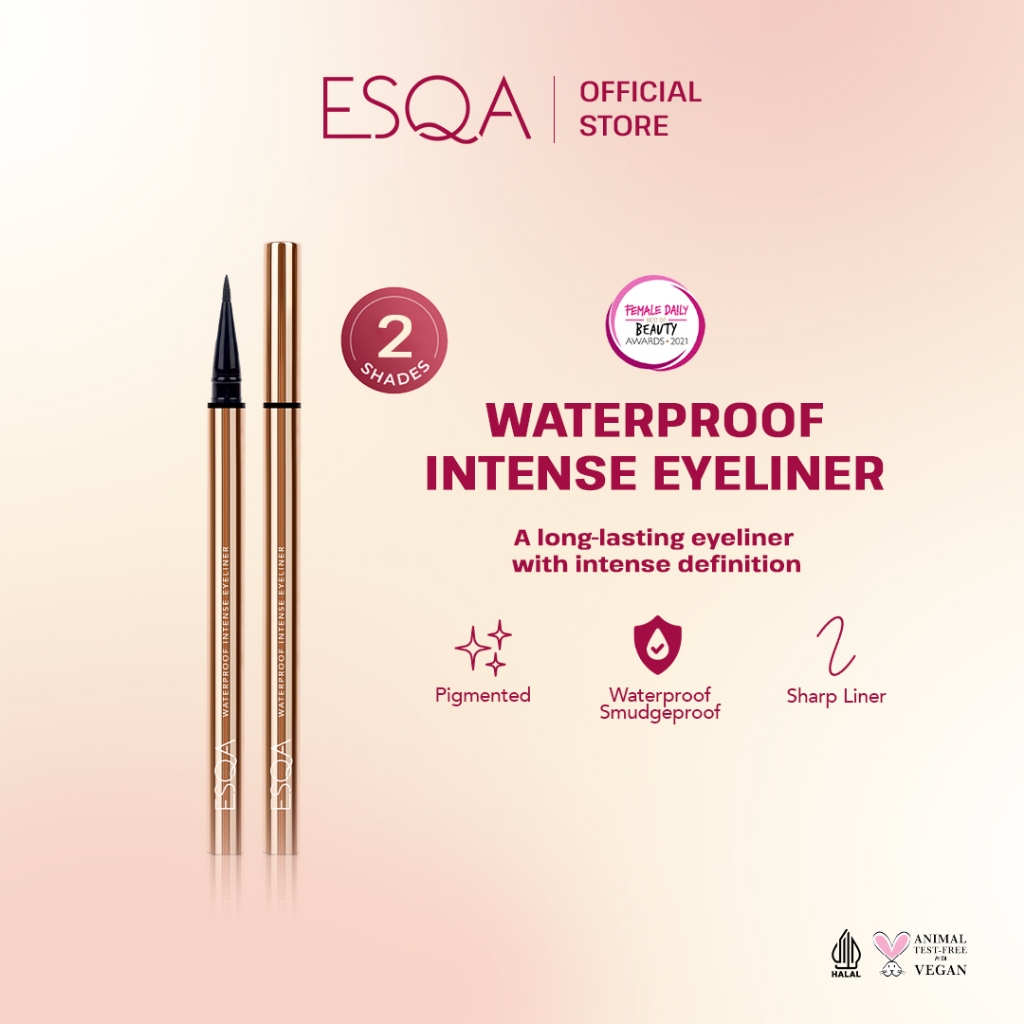 ESQA Waterproof Intense Eyeliner Black