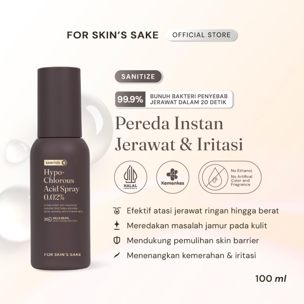 For Skin’s Sake Hypo-Chlorous Acid Spray 0.02% 100ml