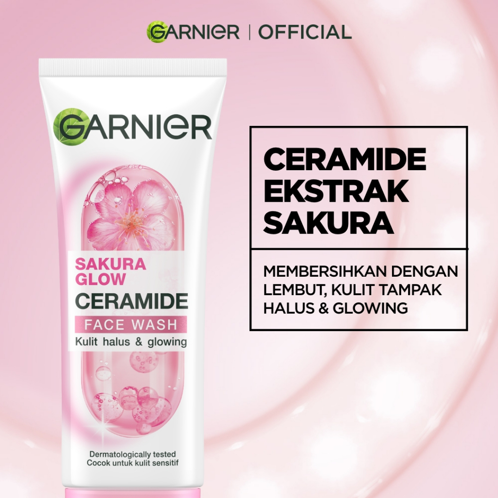 Garnier Sakura Glow Ceramide Face Wash 9ml