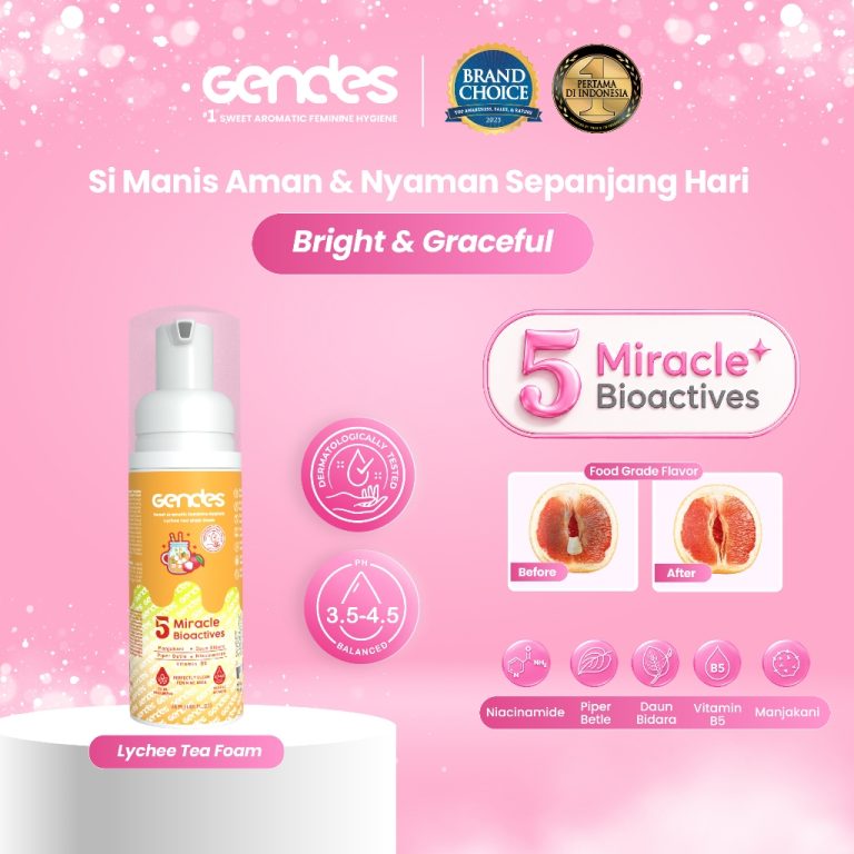 Gendes Feminime Hygiene Lychee Tea Wash Foam 55ml