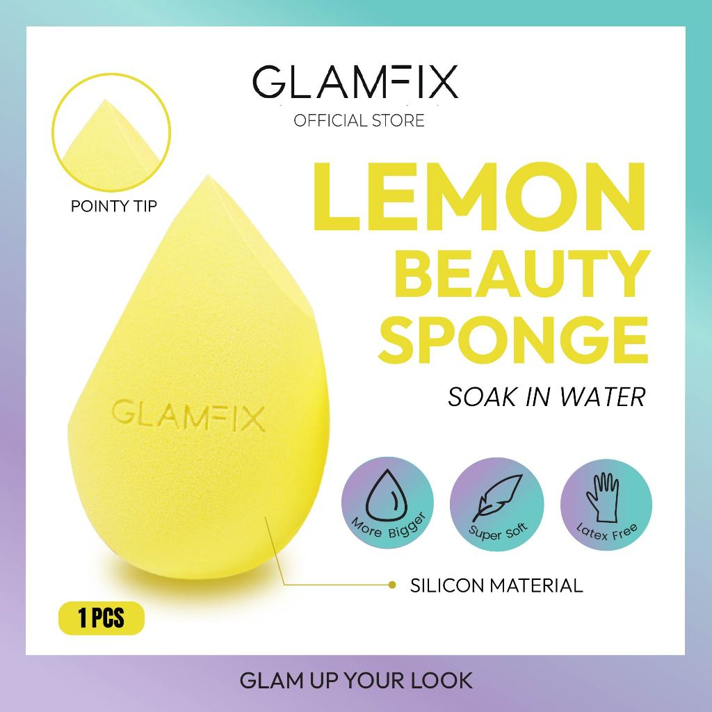 GLAMFIX Blossom Beauty Sponge Lemon