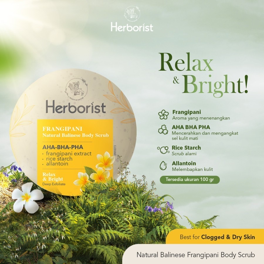 Herborist Natural Balinese Body Scrub Frangipani 100gr