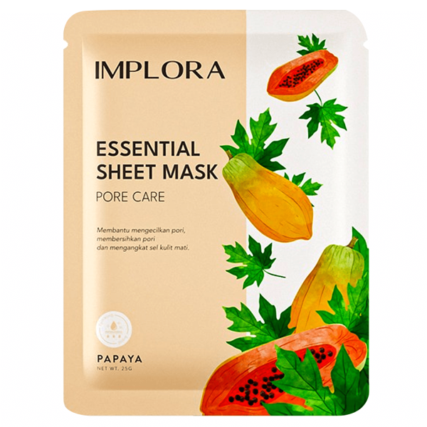 Implora Essential Sheet Mask Pore Care Papaya