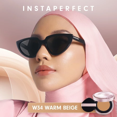 Instaperfect Skin Glow Cover Mesh Cushion W34 Warm Beige 15g