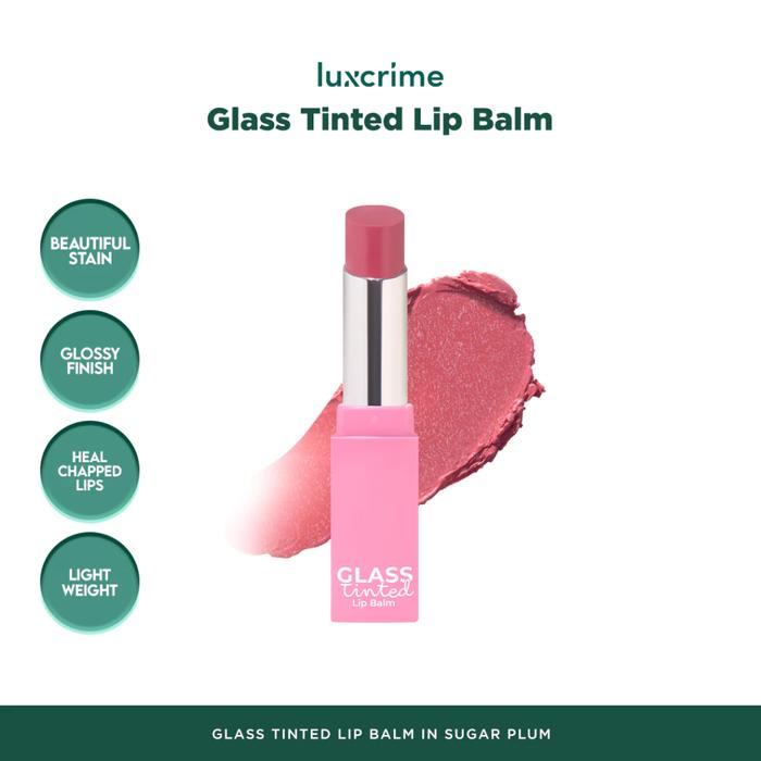 LuxCrime Glass Tinted Lip Balm Sugar Plum