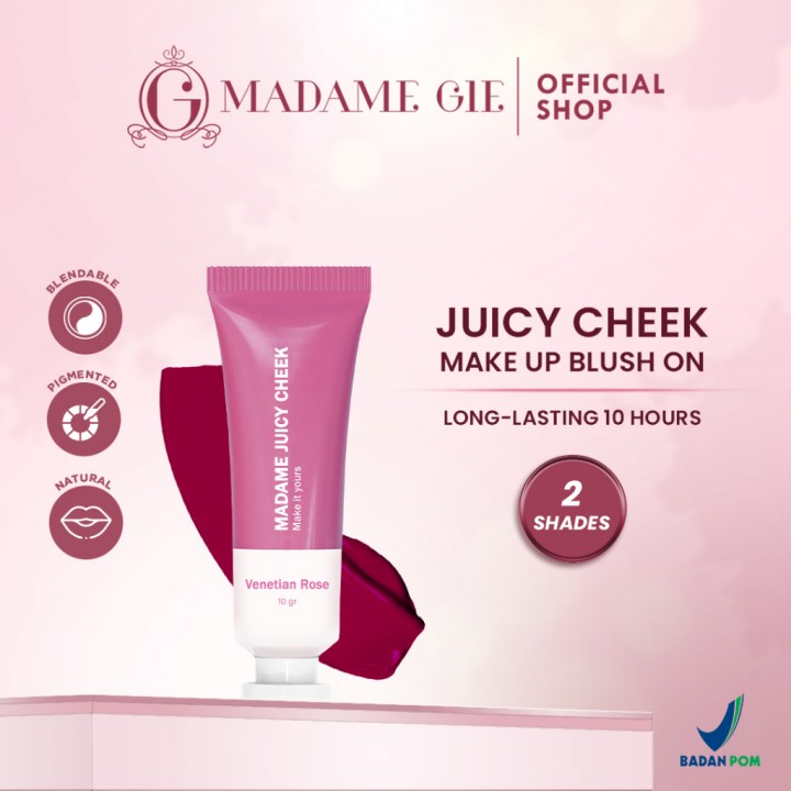 Madame Gie Juicy Cheek Blush On Cream Venetian Rose
