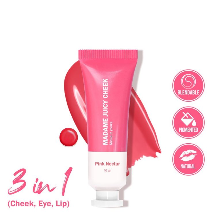 Madame Gie Juicy Cheek Blush On Cream Pink Nectar
