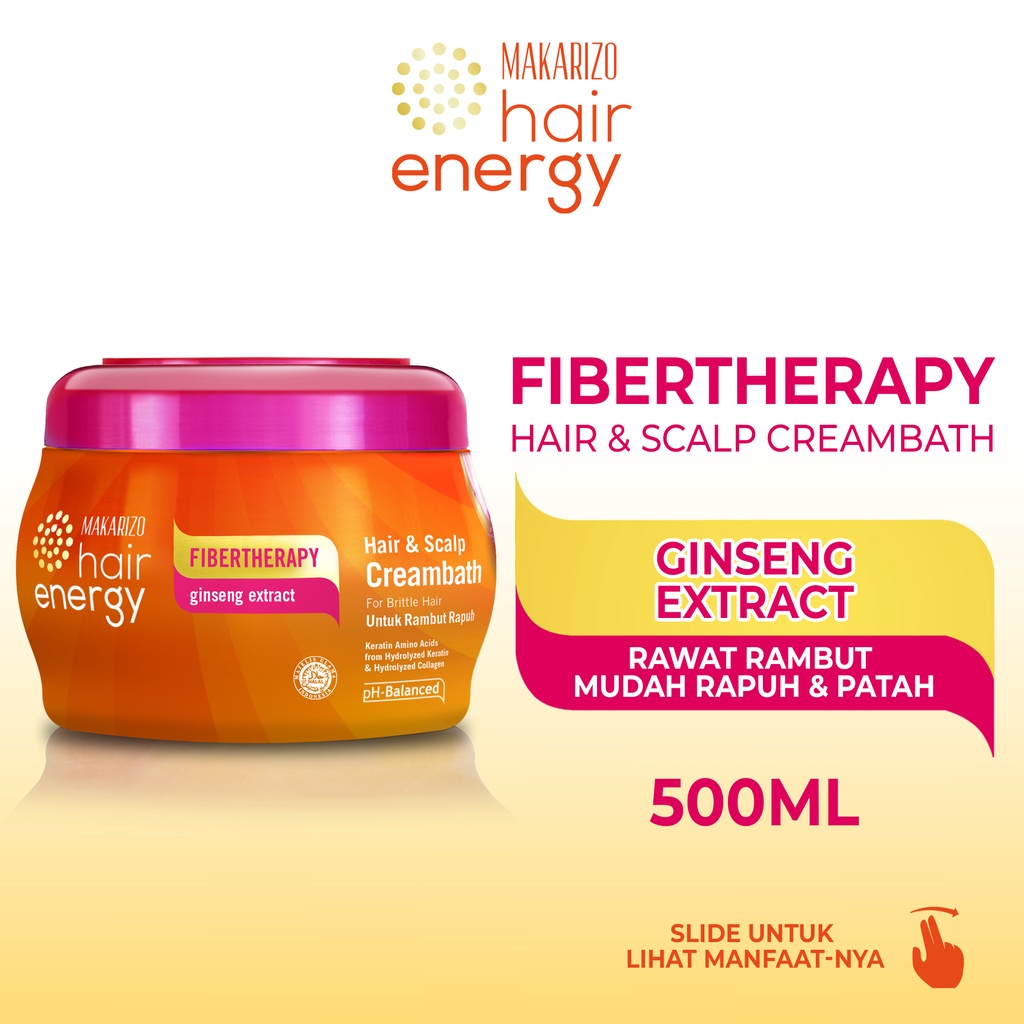 Makarizo Hair Energy Creambath 500g Gingseng