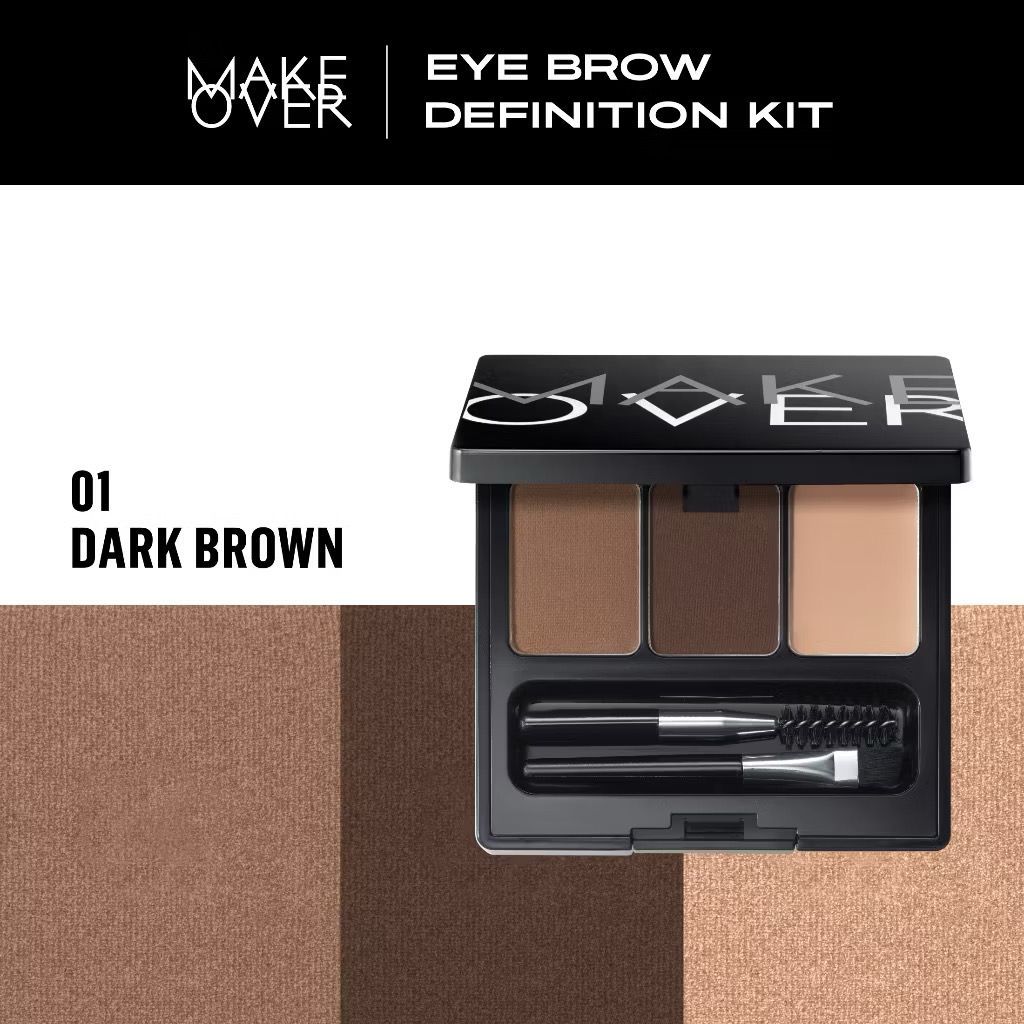 Makeover Eye Brow Definition Kit 01 Dark Brown
