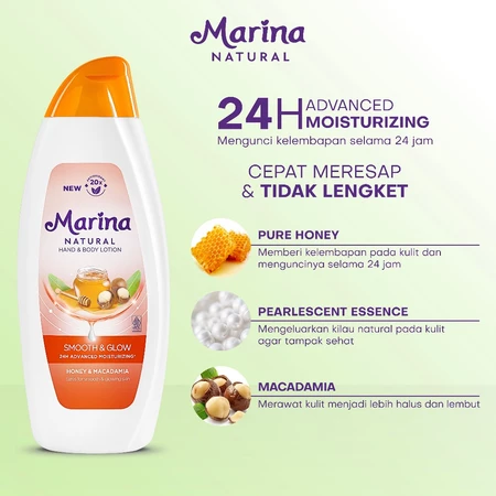Marina Natural Smooth & Glow 95ml