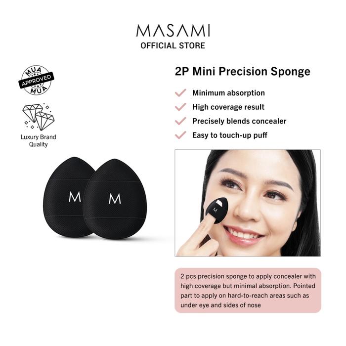 Masami 2P Mini Precision Puff Black