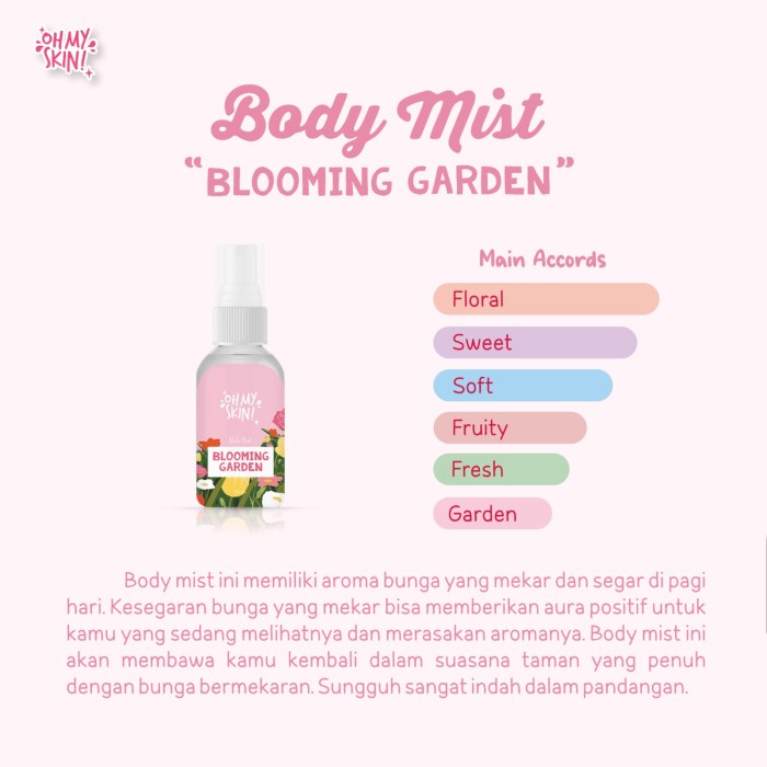 Oh My Skin Body Mist Blooming Garden 30ml