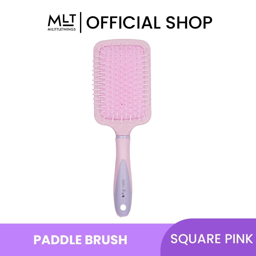 Paddle Brush Oval Purple
