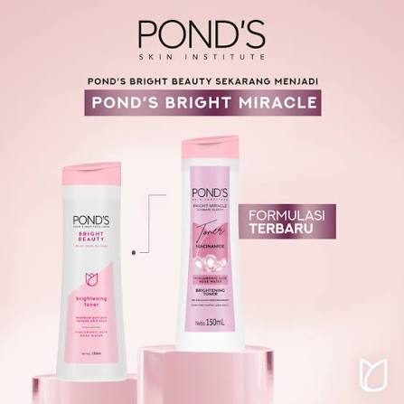 Ponds Bright Mir Fc Toner Uc 4x6x150ml