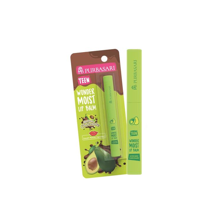 Purbasari Teen Wonder Moist Lip Balm Avocado Chocolate 2gr