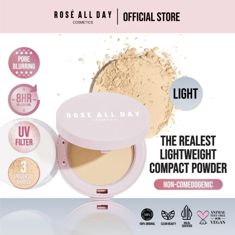 Rose All Day The Realest Lightweight Compact Powder In Light