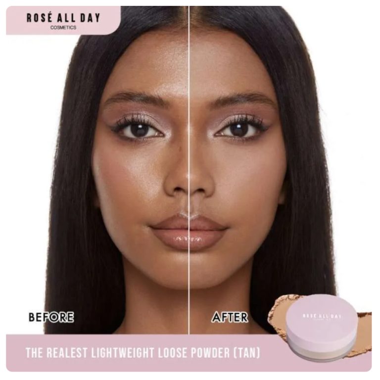 Rose All Day The Realest Lightweight Loose Powder TAN