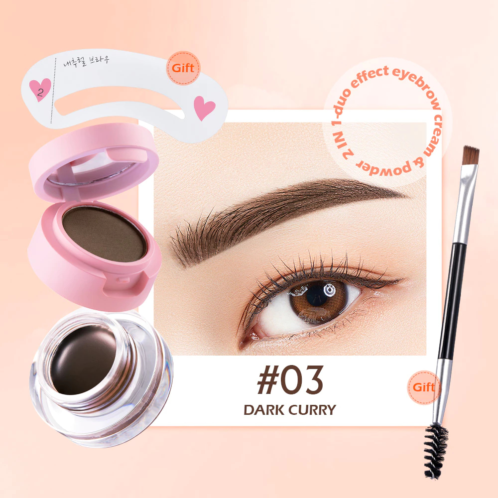 SANIYE 2 Layer Eyebrow Powder Eyebrow Gel M250#03