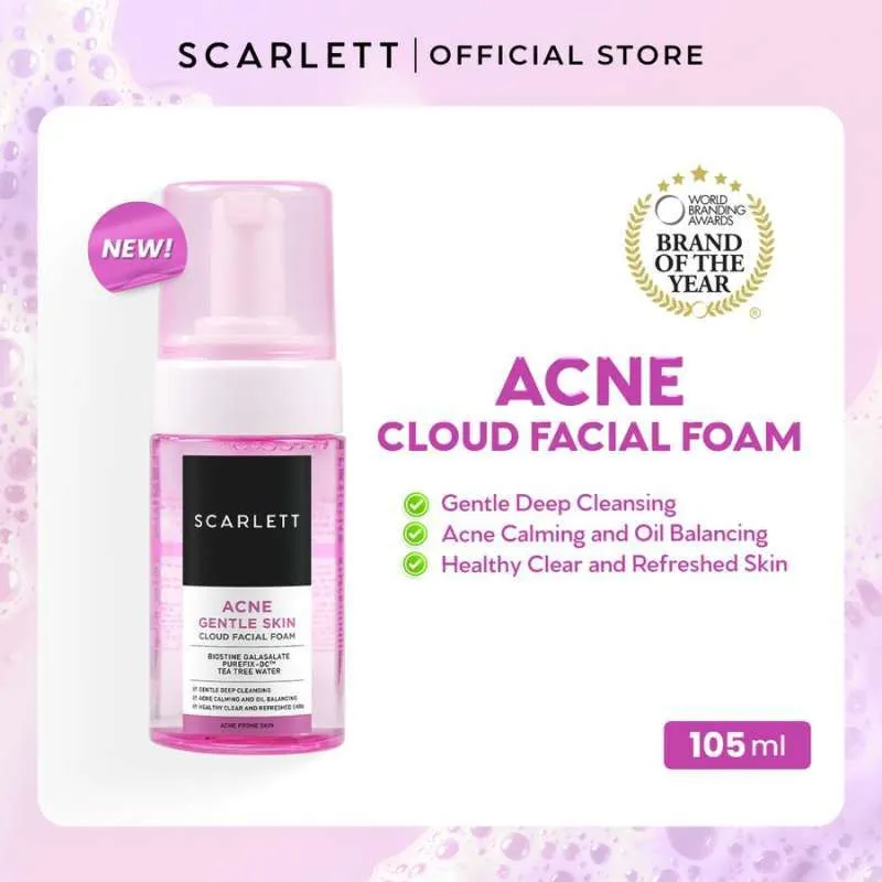 Scarlett Acne Gentle Skin Cloud Facial Foam 105ml