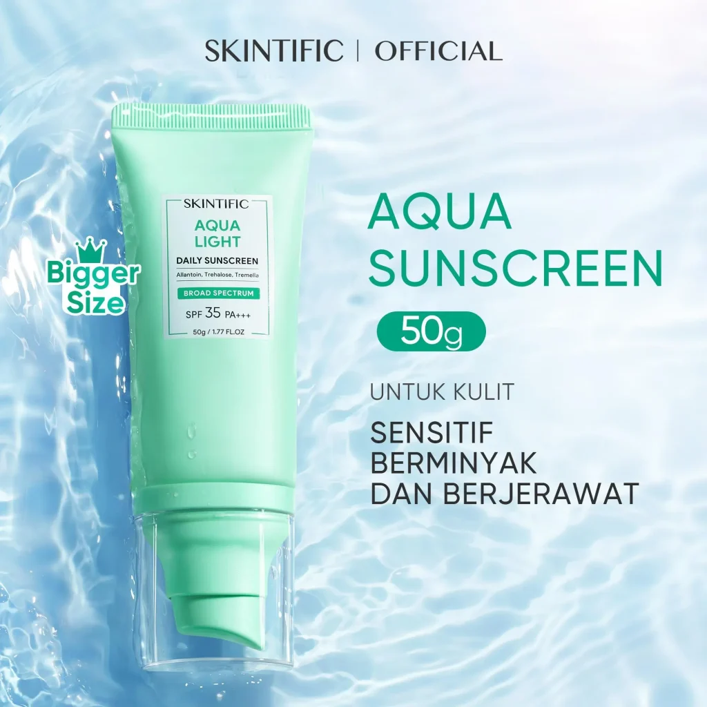 Skintific Aqua Light Daily Sunscreen Spf 35 50gr