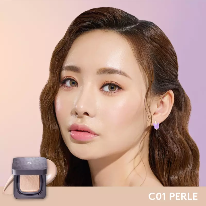 Somethinc Copy Paste Breathable Mesh Cushion SPF 33PA+++ C01 Perle