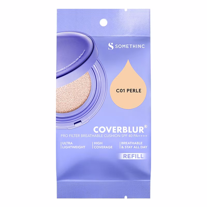 REFILL Somethinc Coverblur Pro Filter Breathable Cushion SPF 40PA++++ C01 PERLE