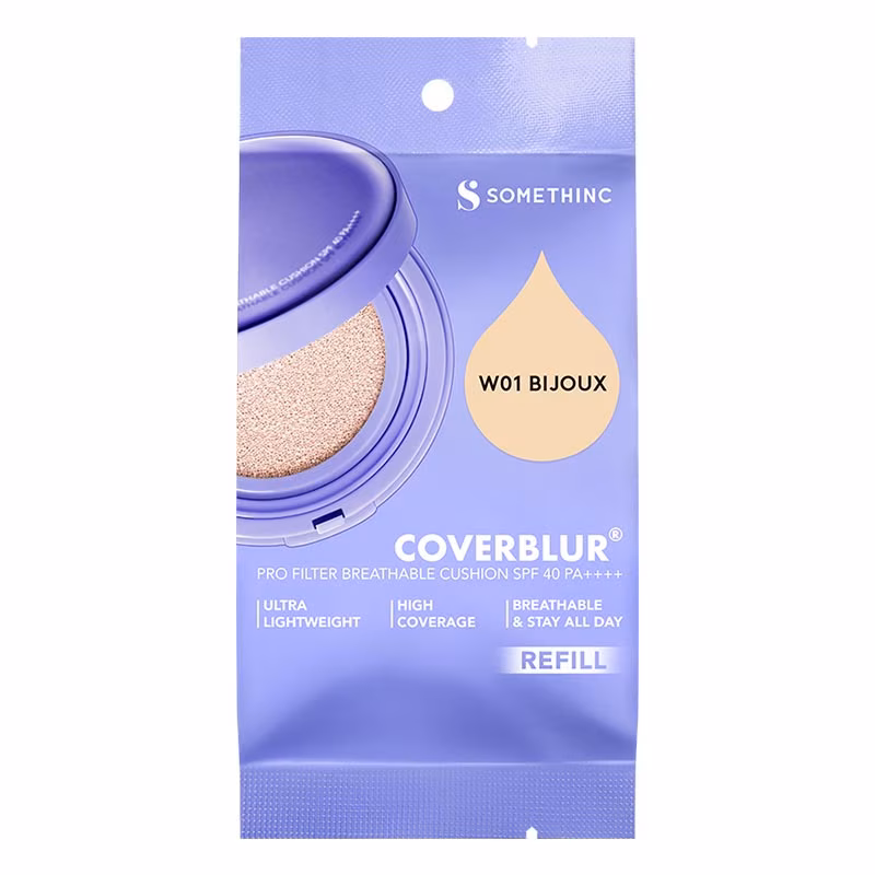 REFILL Somethinc Coverblur Pro Filter Breathable Cushion SPF 40PA++++ W01 BIJOUX