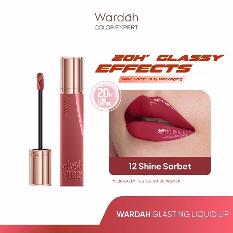 Wardah Glasting Liquid Lip 12