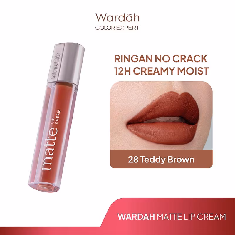Wardah Exclusive Matte Lip Cream Shade 28
