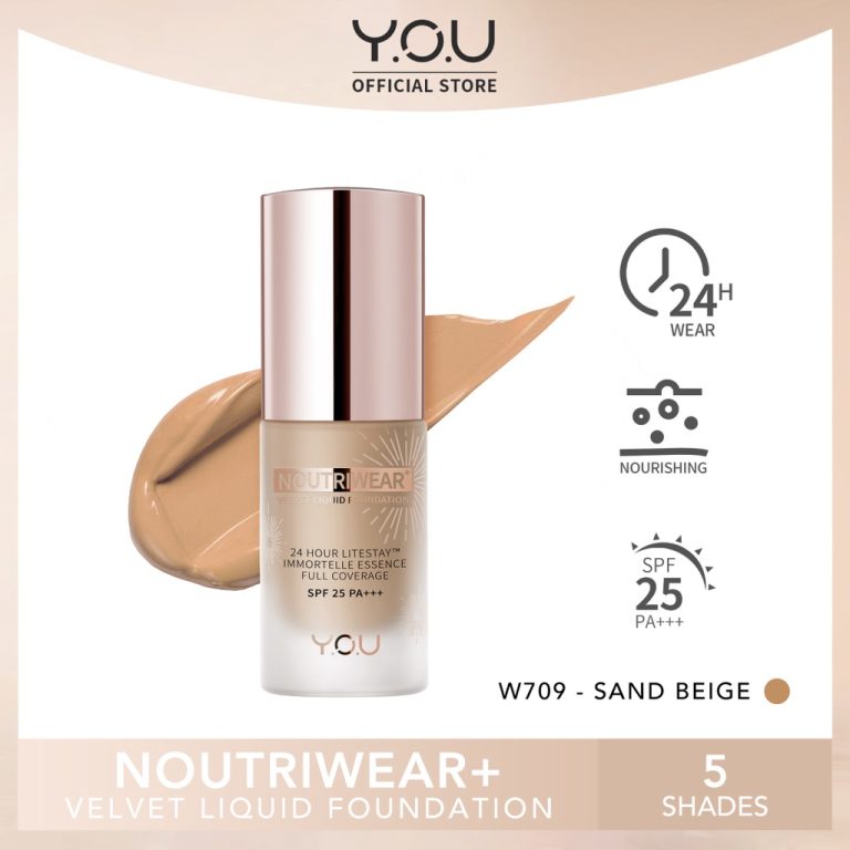 YOU Noutriwear + Velvet Liquid Foundation W709 Sand Beige