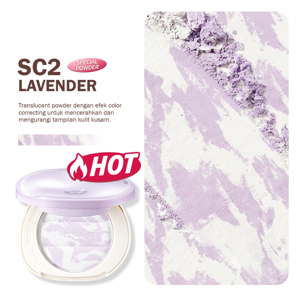 Barenbliss Bloomatte Fine To Refine Compact Powder SC2 Lavender 6gr