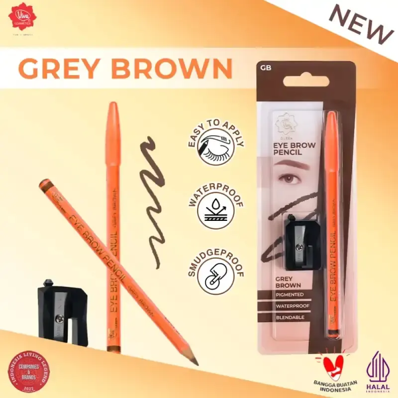 Viva Eyebrow Pencil Grey Brown + Sharpener