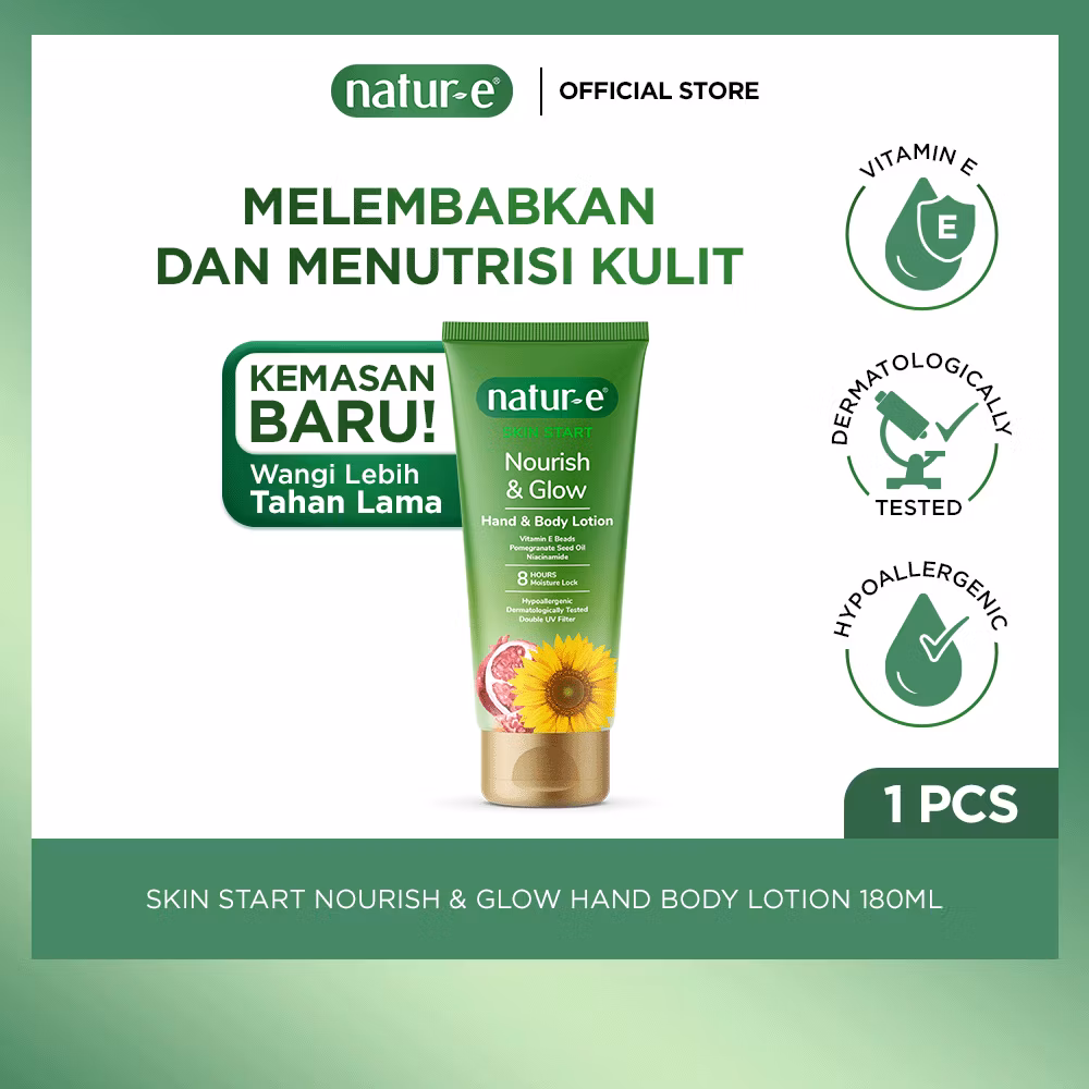 Natur-e Skin Start Nourish & Glow Hand Body Lotion 180ml