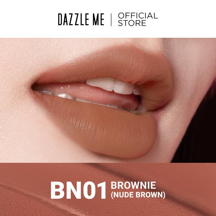 Dazzle Me X Barbie Peptide Power Matte Tinted Lipbalm BN01 Brownie