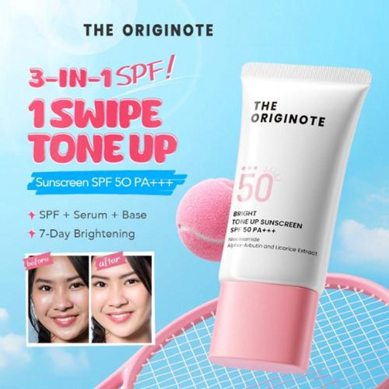The Originote Bright Tone Up Sunscreen SPF 50 PA +++ 25ml