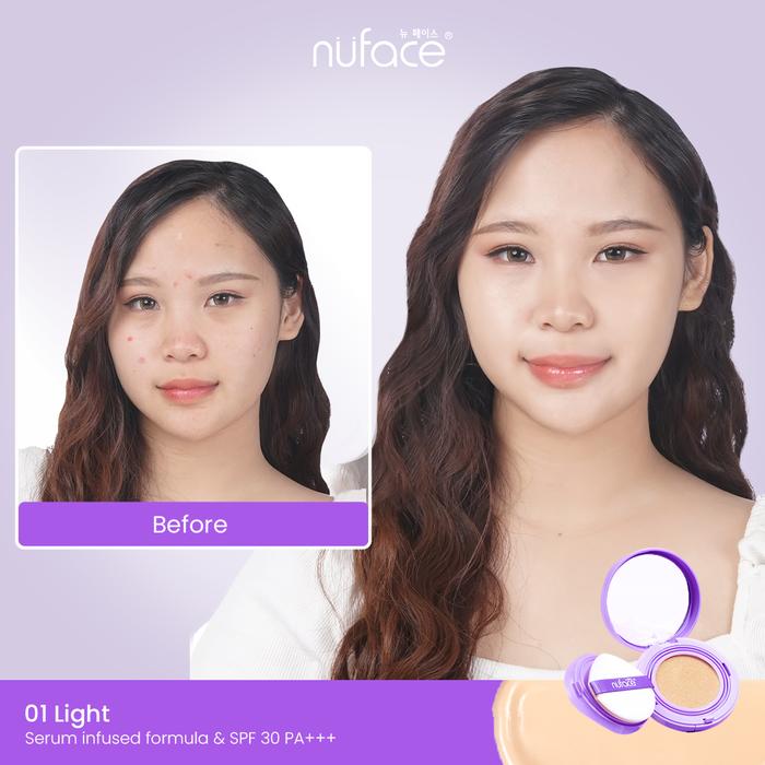 Nuface Flawless Serum Cushion 01 Light Beige