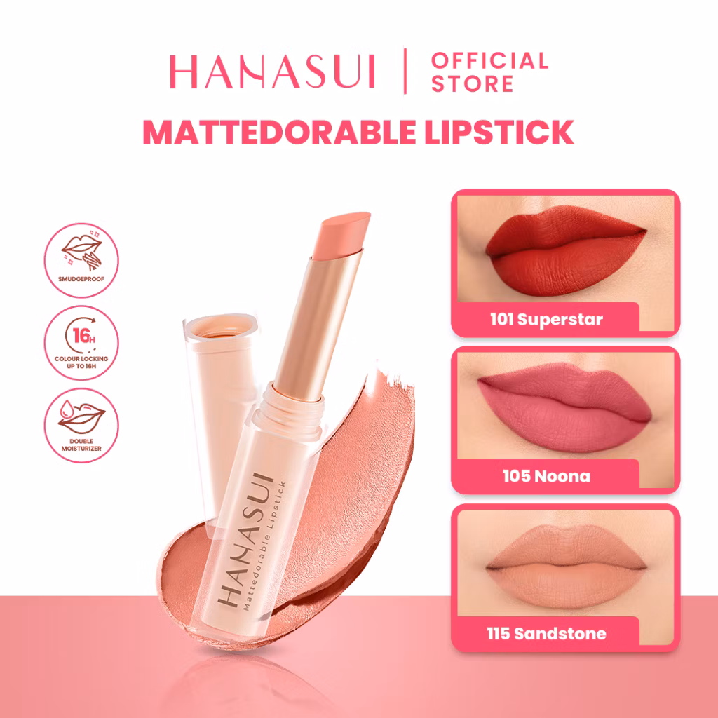 Hanasui Mattedorable Lipstick 105