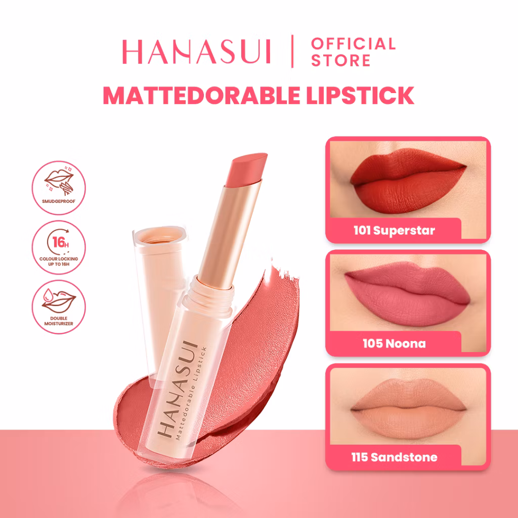 Hanasui Mattedorable Lipstick 113