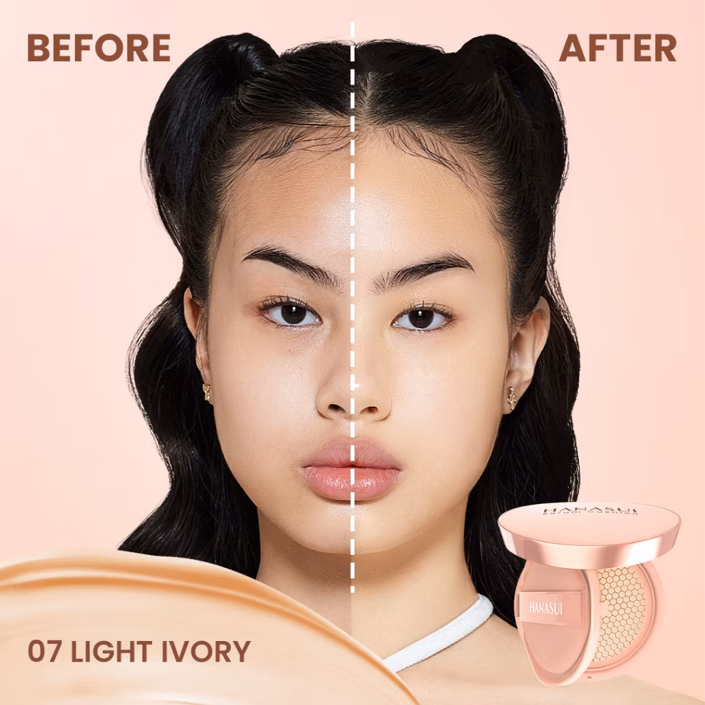 Hanasui Serum Cushion 07 Light Ivory